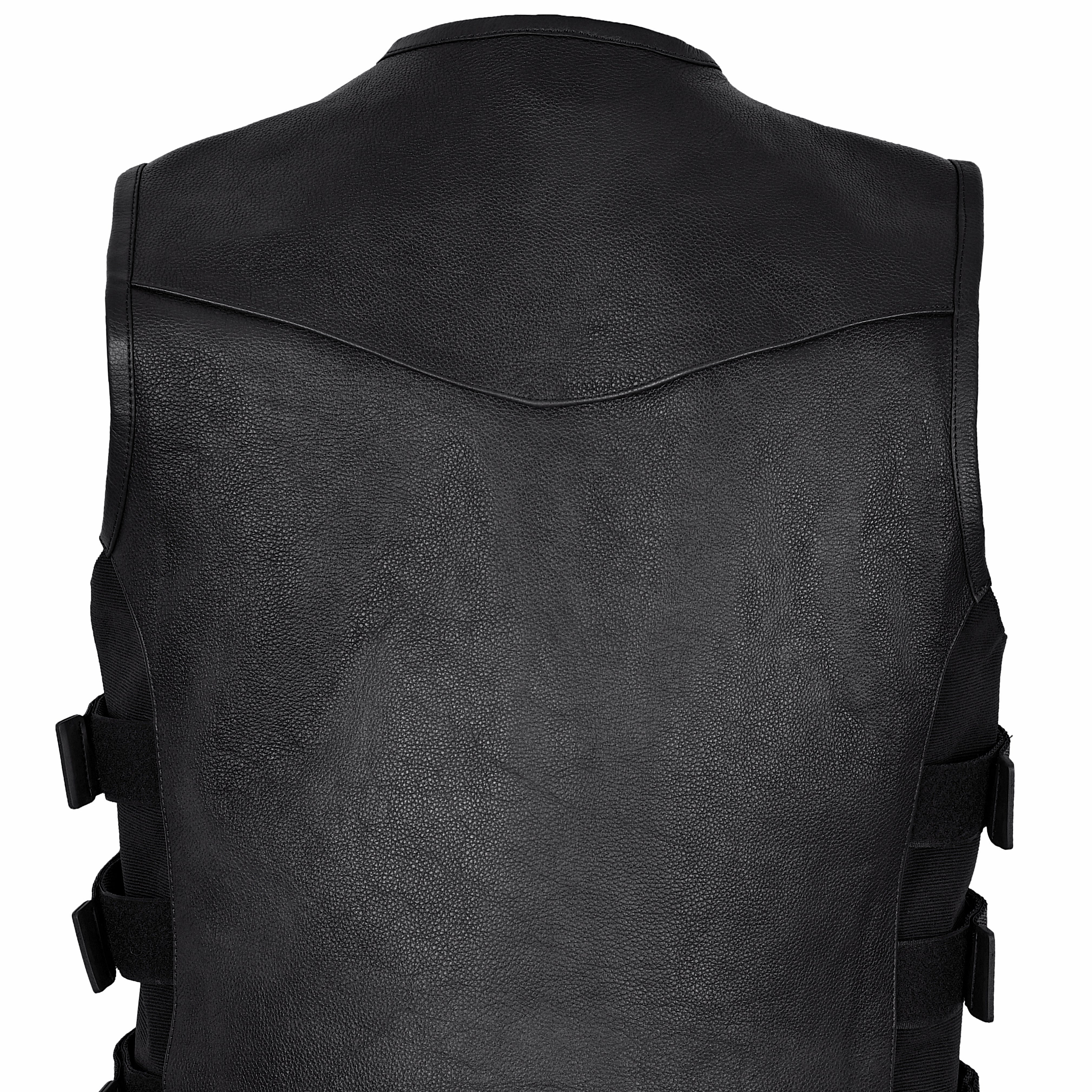 Motorrad Lederkutte Schwarz