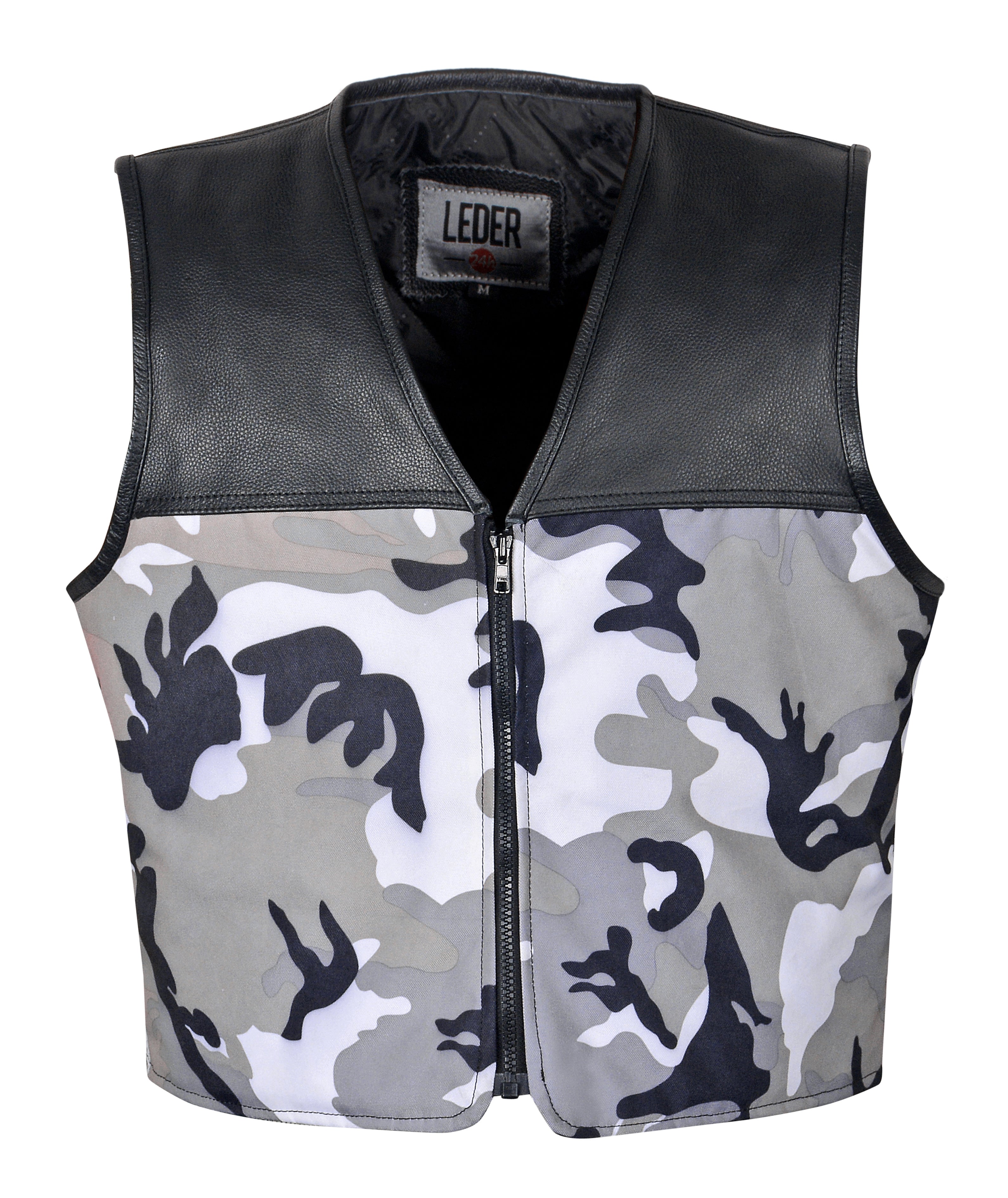 Leder Camouflage Weste