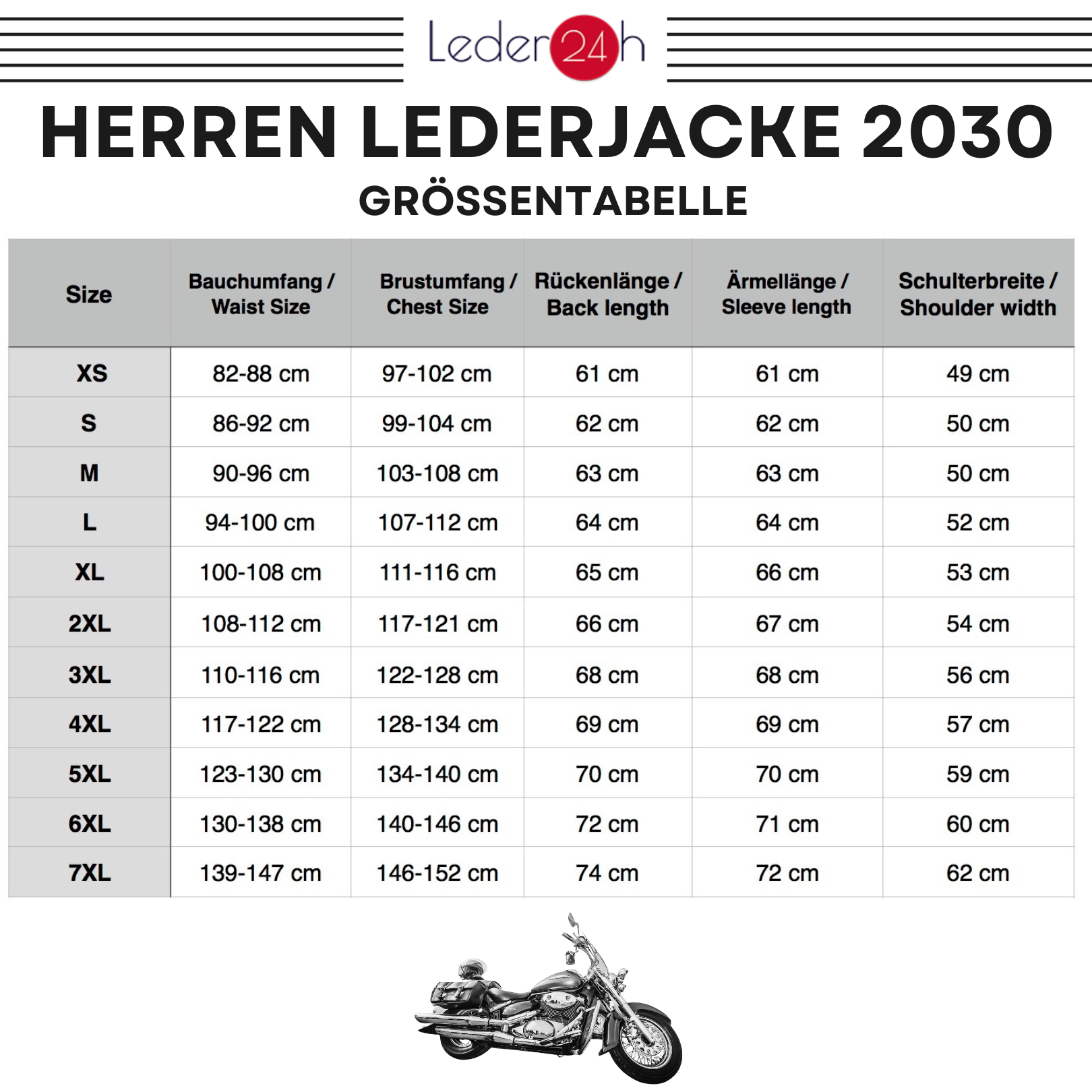 Lederjacke Sachwarz Herren