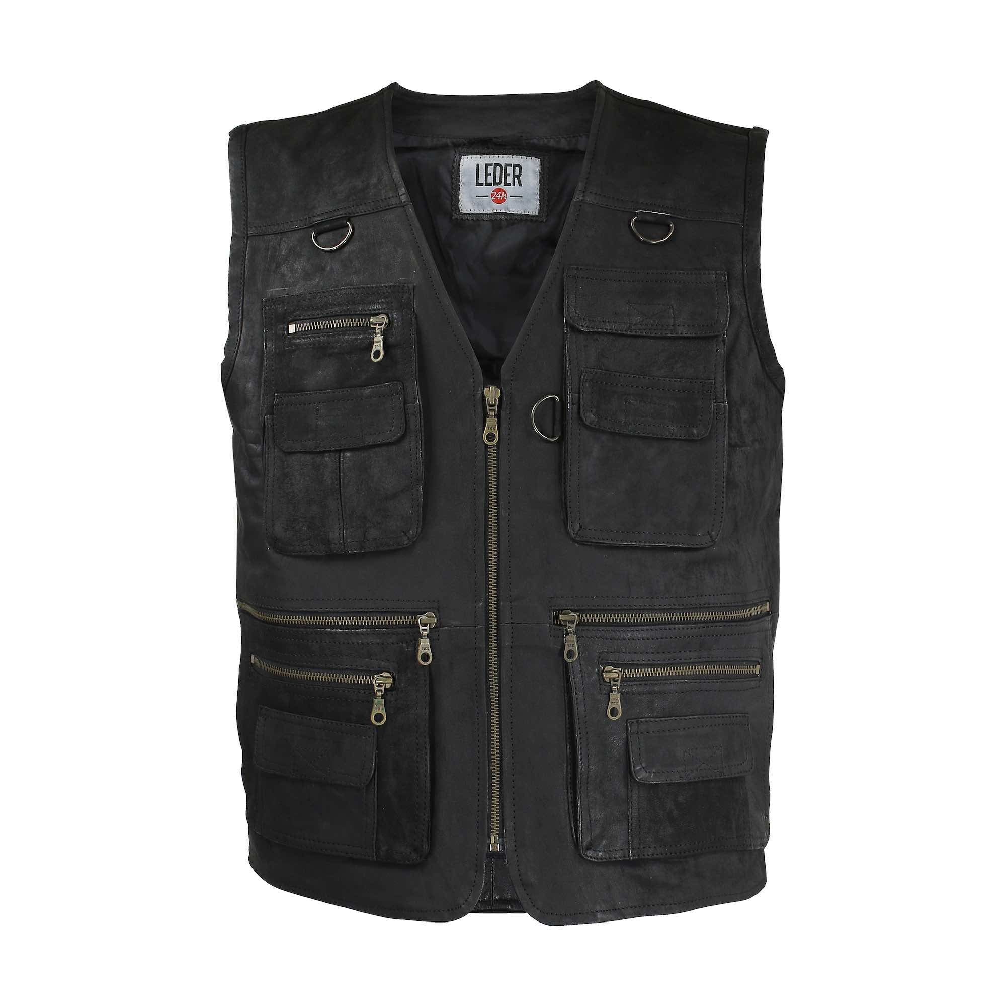 Outdoor Lederweste Herren