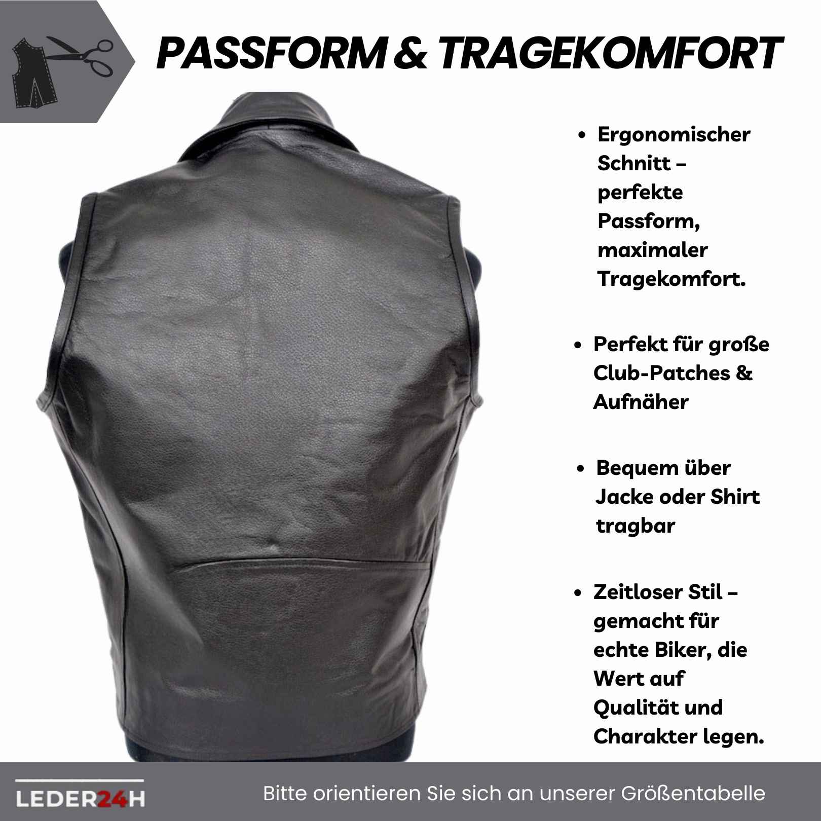 Rockabilly Lederweste Herren