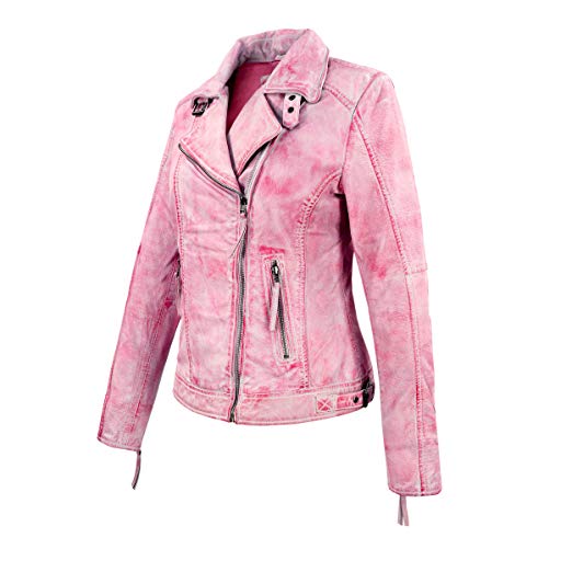 Exklusive Lederjacke Gelb Damen
