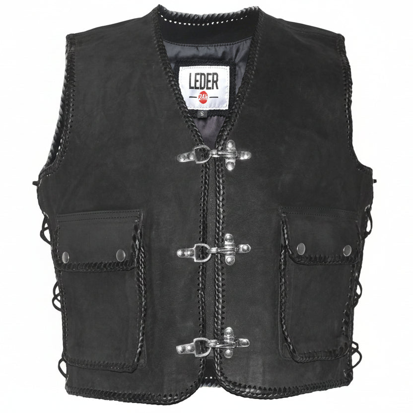 Nubuk Biker Lederweste