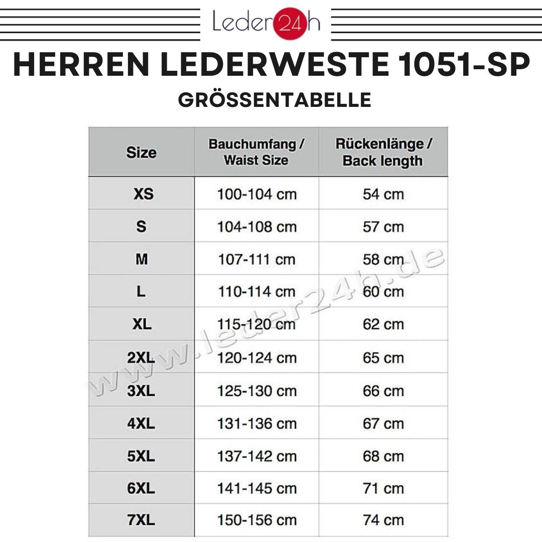 Biker Lederweste Karabiner
