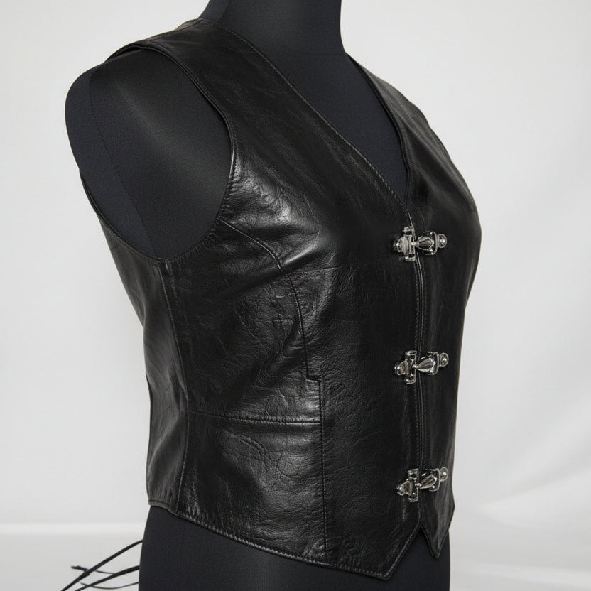 Edle Karabiner Lederweste Damen