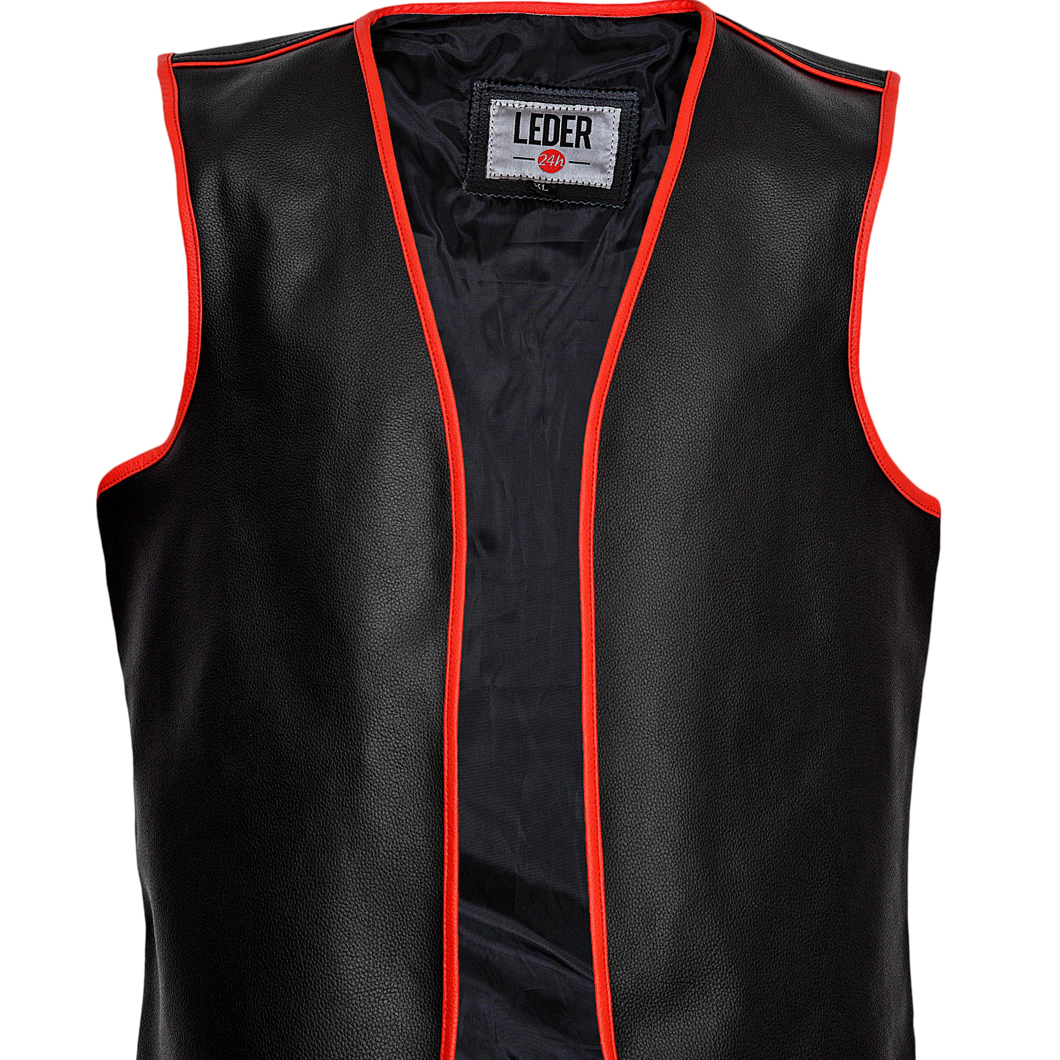 Offene Biker Lederweste