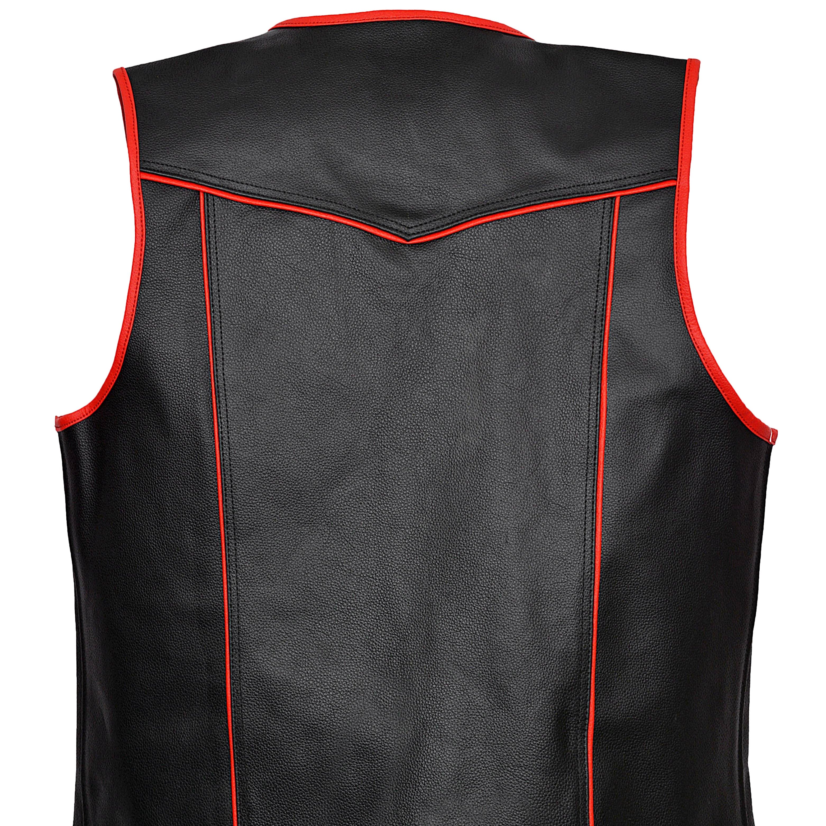 Offene Biker Lederweste