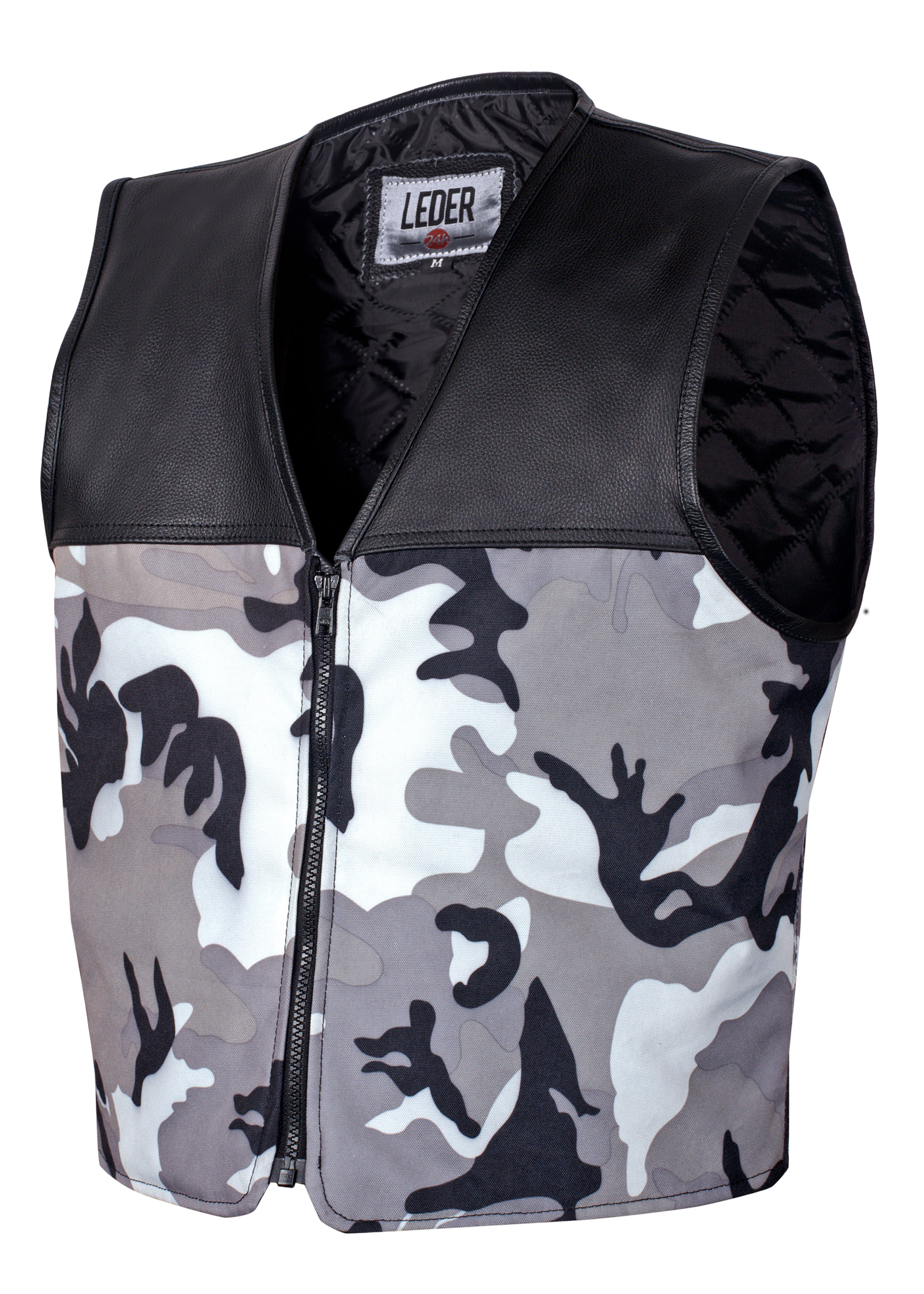 Leder Camouflage Weste