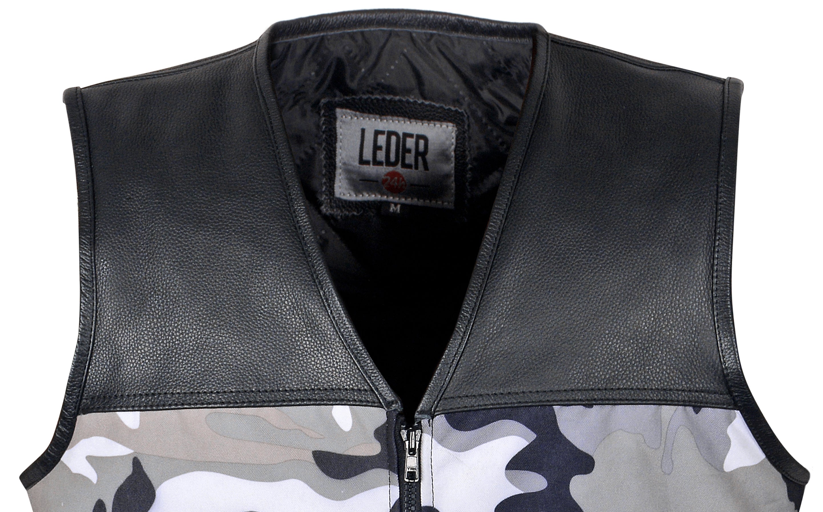 Leder Camouflage Weste