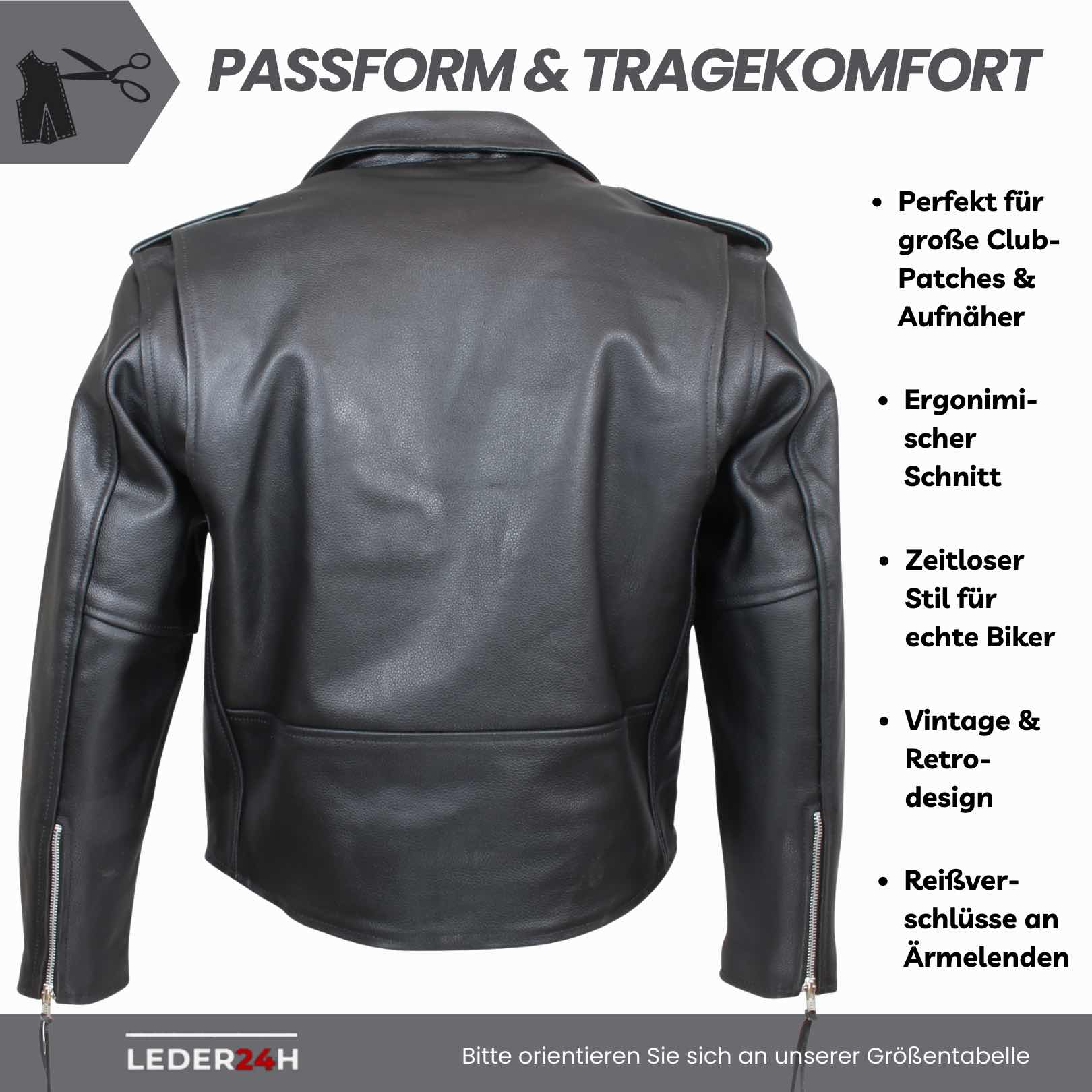 Motorrad Lederjacke Herren