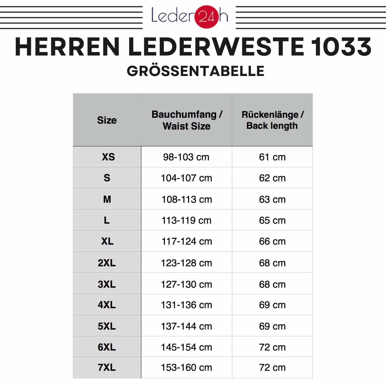 Outdoor Lederweste Herren