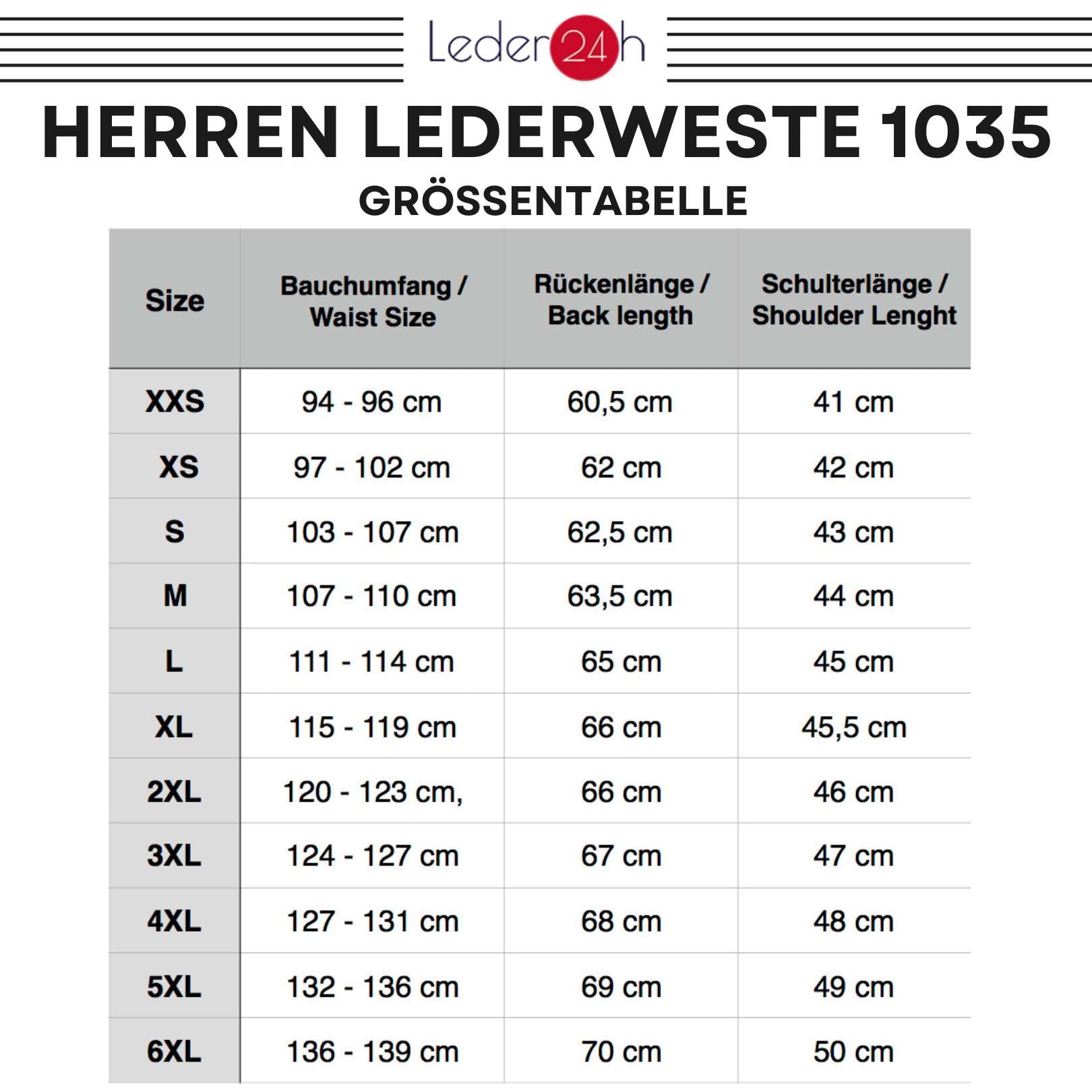 Outdoor Lederweste Herren