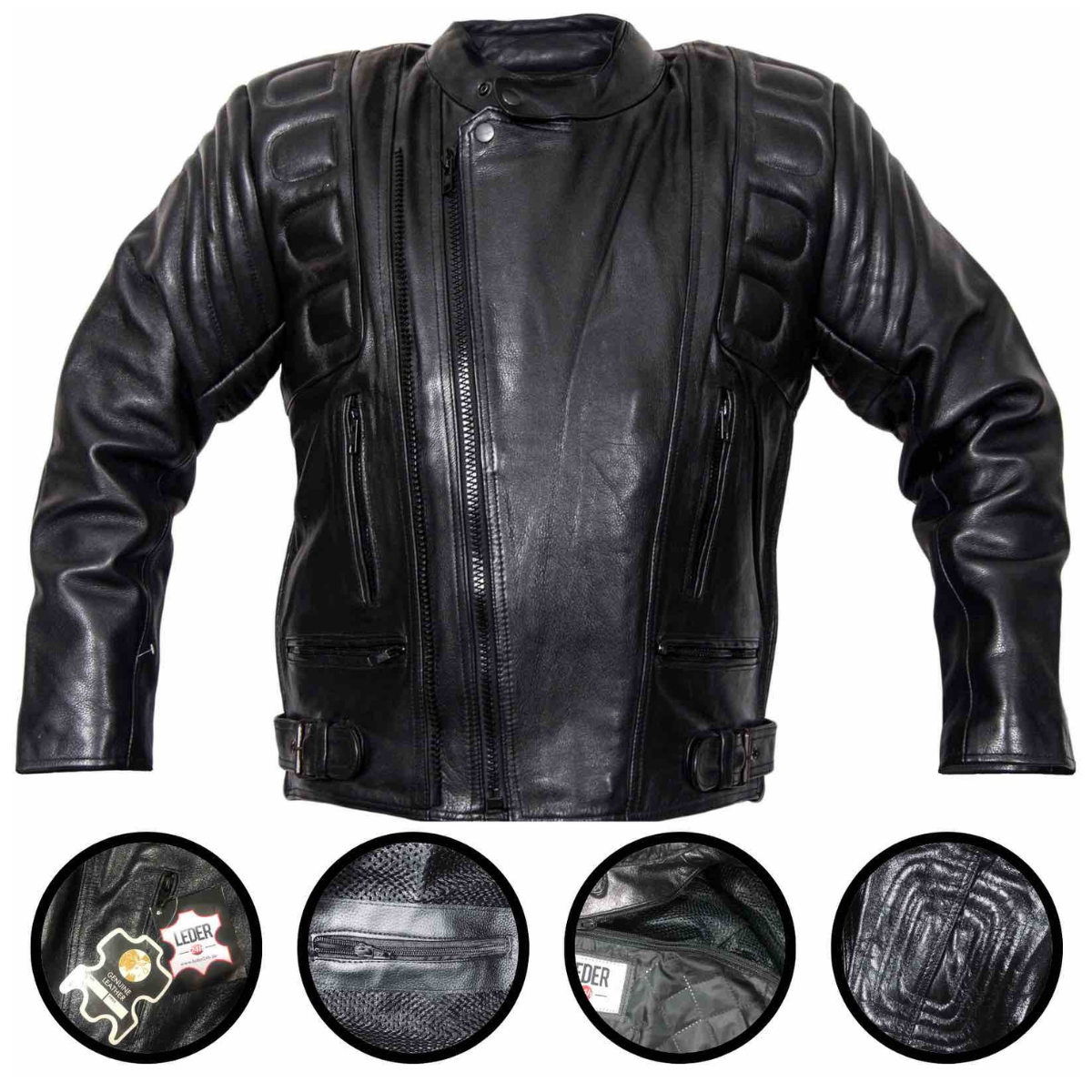 Motorrad-Leder jacke