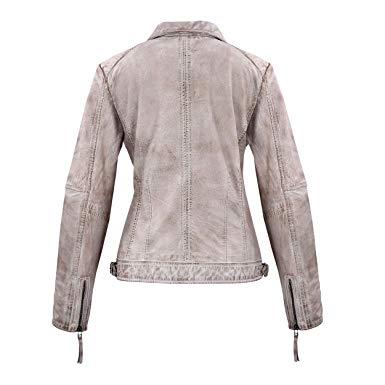 Exklusive Lederjacke Gelb Damen