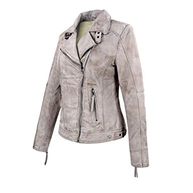Exklusive Lederjacke Gelb Damen