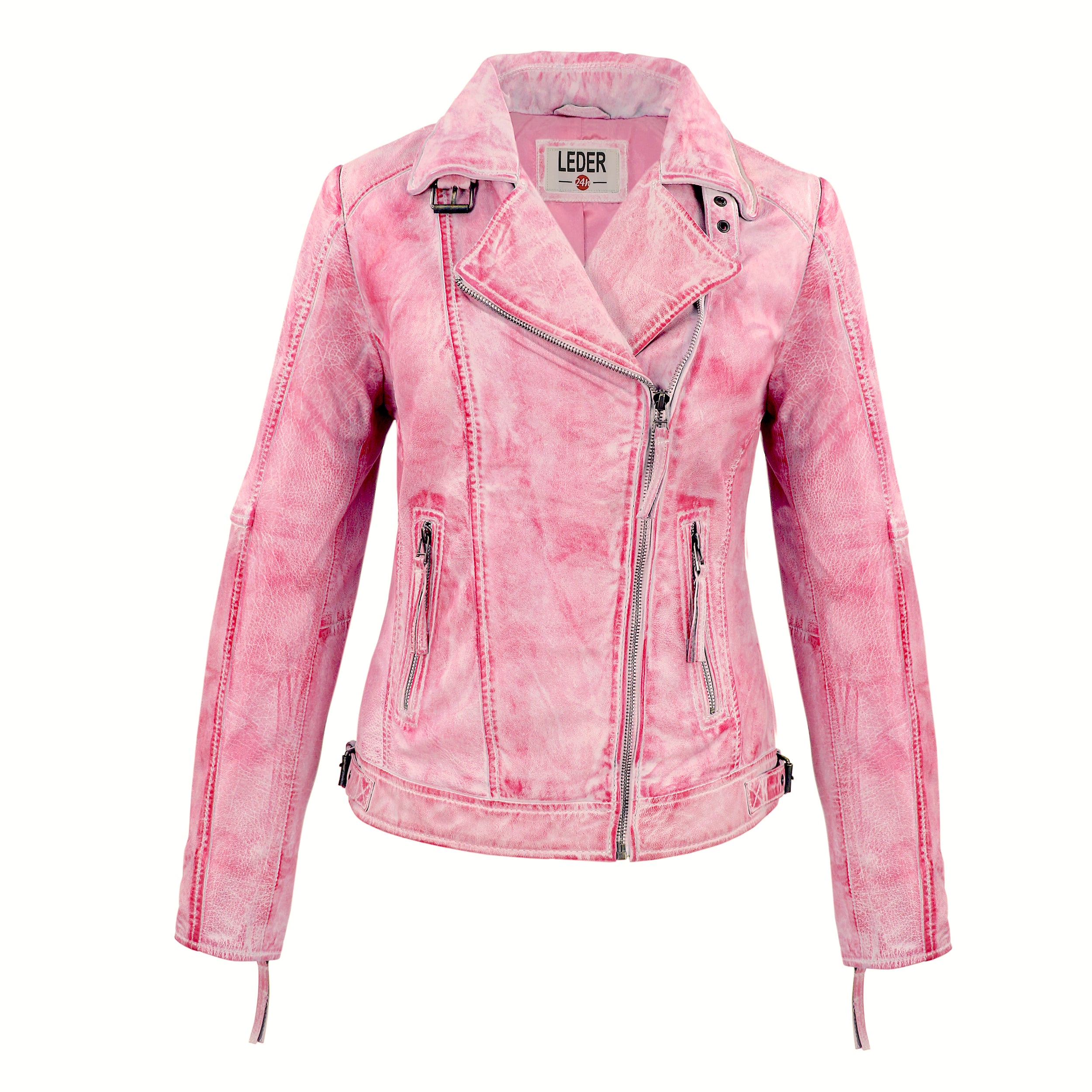 Exklusive Lederjacke Gelb Damen