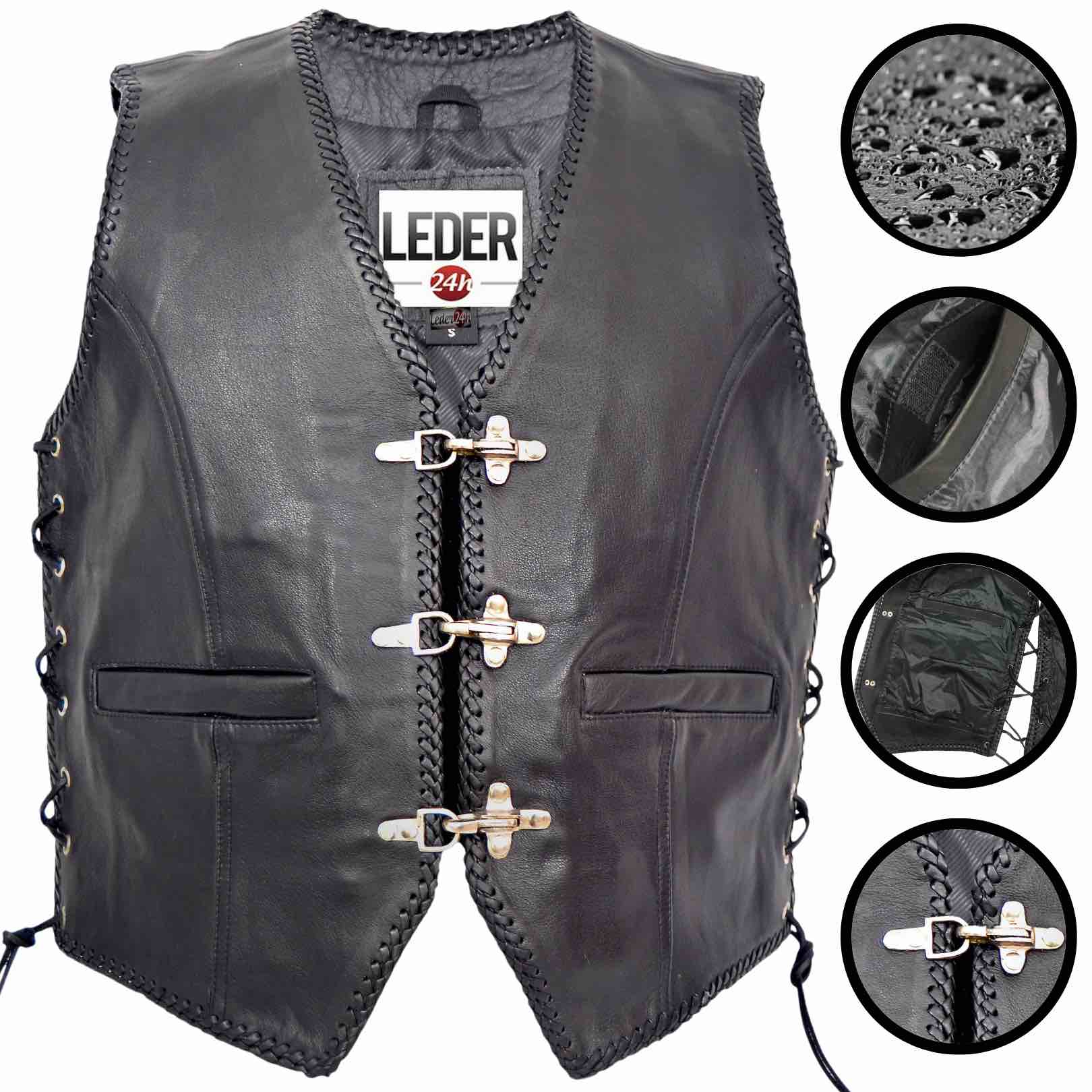 Biker Lederweste Herren